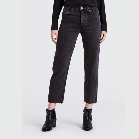 levis wedgie straight black